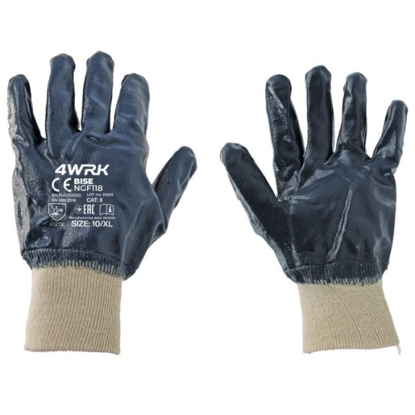 Olajálló Nitrill bevonatos munkakesztyű BISE