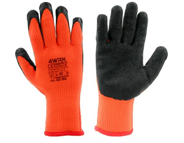 Poliészter-pamut munkakesztyű porózus latex bevonattal BURAN WINTER KS5002 OB