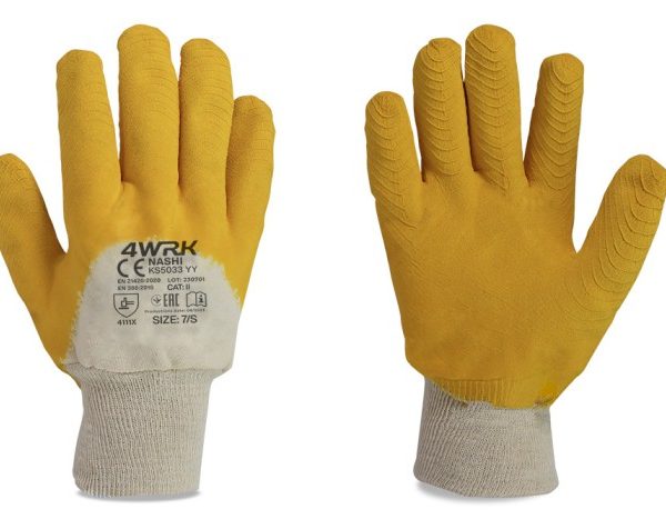 Poliészter munkakesztyű latex bevonattal NASHI KS5033 YY