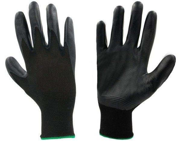 Poliészter munkakesztyű latex és nitril gumi bevonattal PALI HYBRID BB