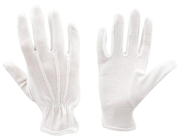 Pamut munkakesztyű miniatűr pöttyökkel PERITE FW